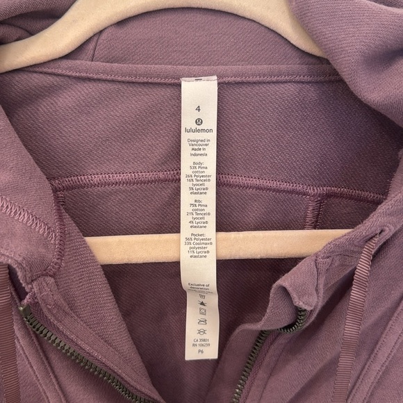 Lululemon Cropped Next Move Hooded Jacket sz 4 - Picture 7 of 10